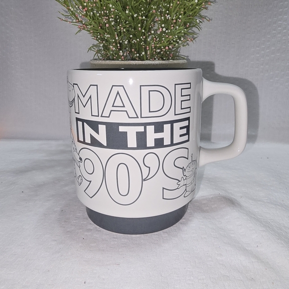 Disney White and Gray "Made In The 90's" Mug. Euc - Picture 1 of 6